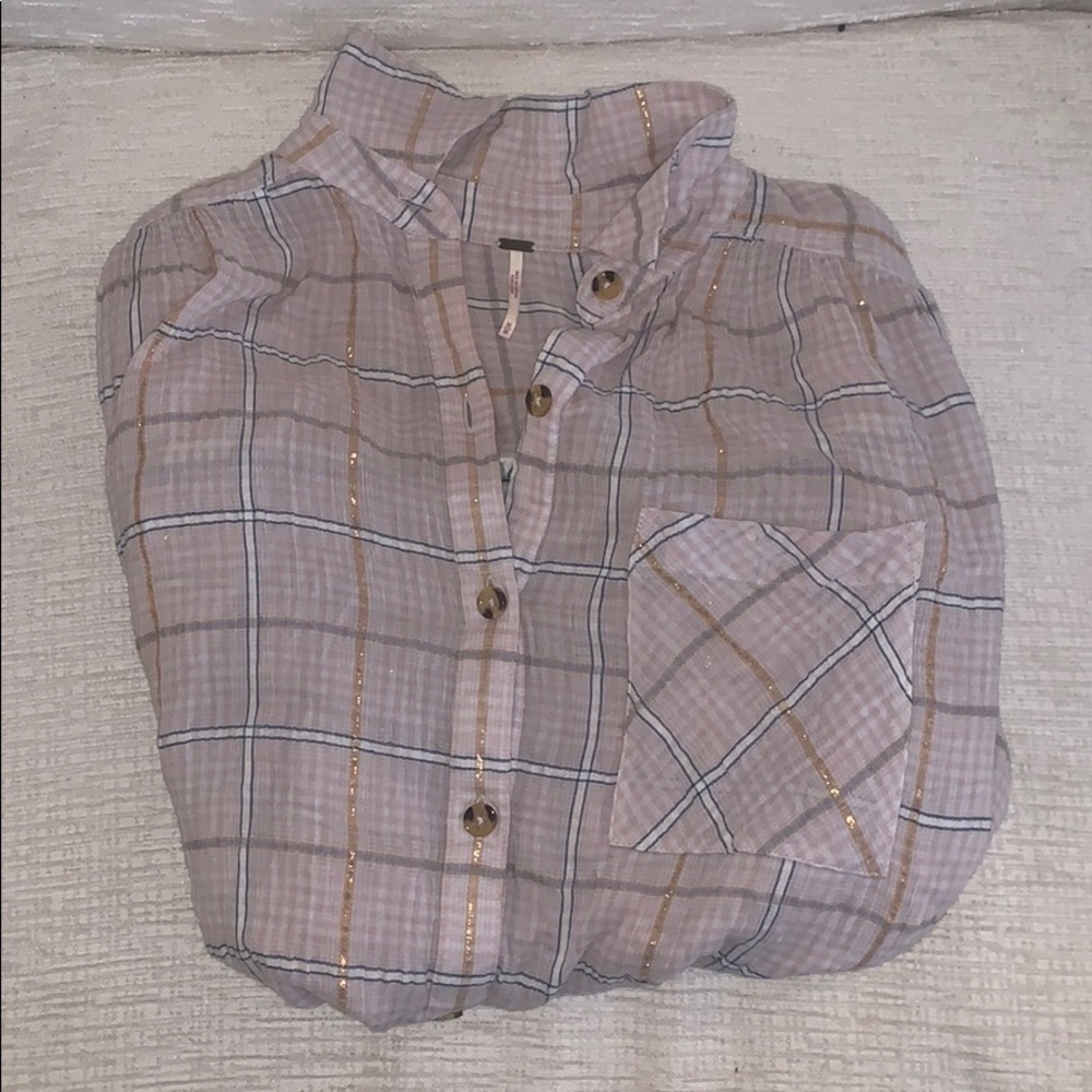 Free people pink flannel